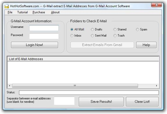 email address extractor gmail