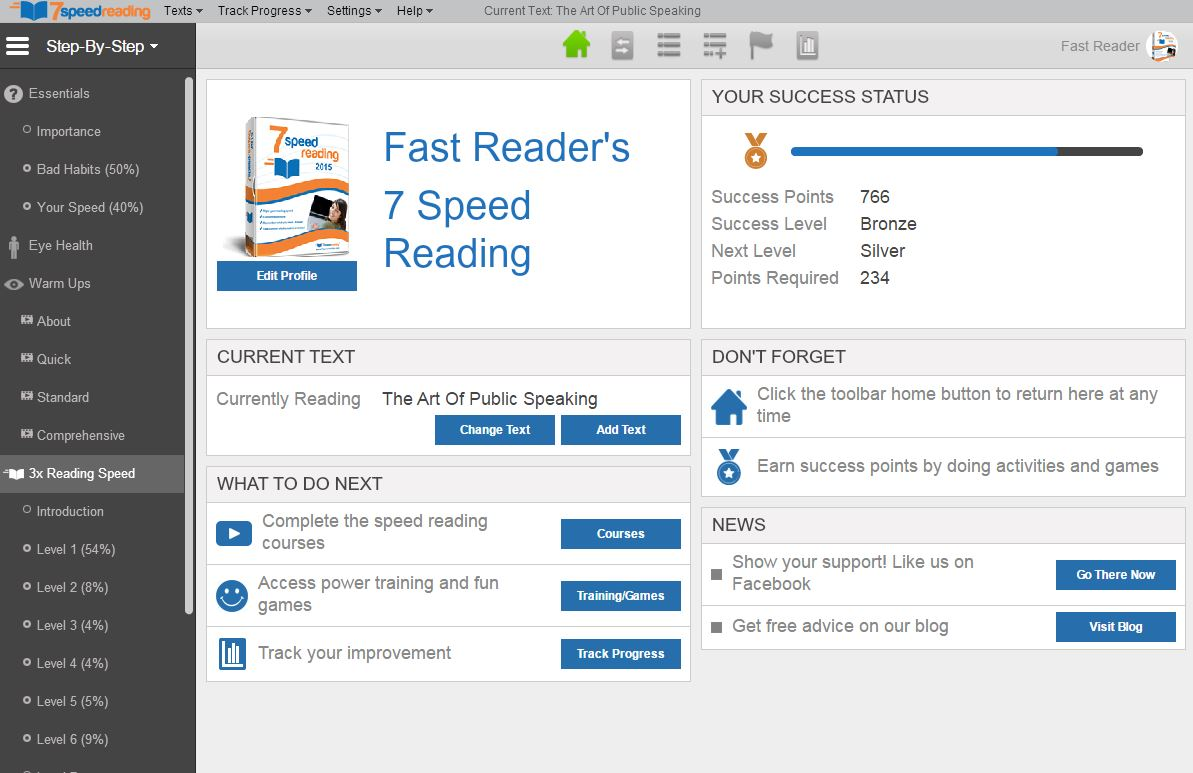 7 speed reading focus easily