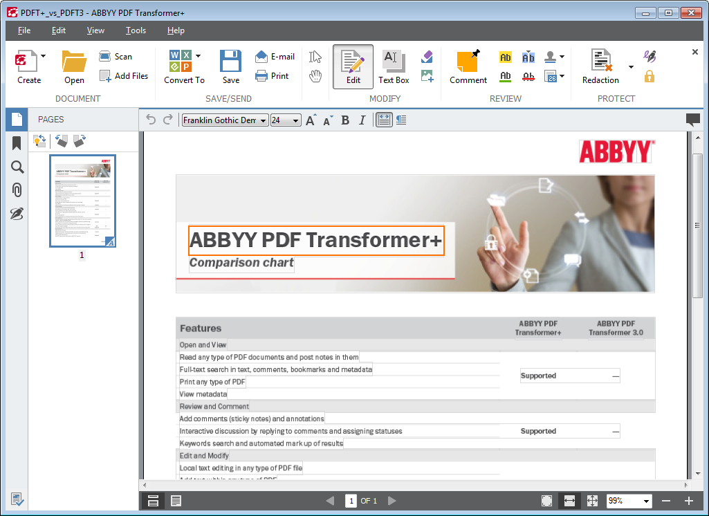ABBYY PDF Transformer Plus and ABBYY Business Card Reader