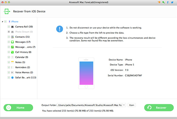 download the new for mac FoneLab iPhone Data Recovery 10.5.58
