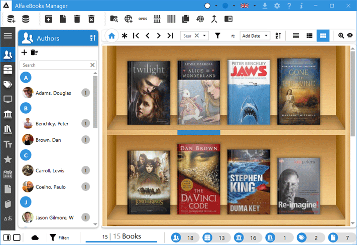 Alfa Ebooks Manager Professional Screenshot