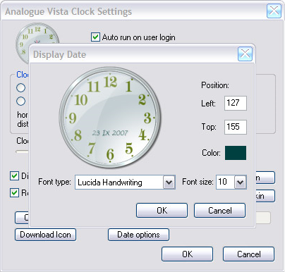 windows 10 how to display analog clock