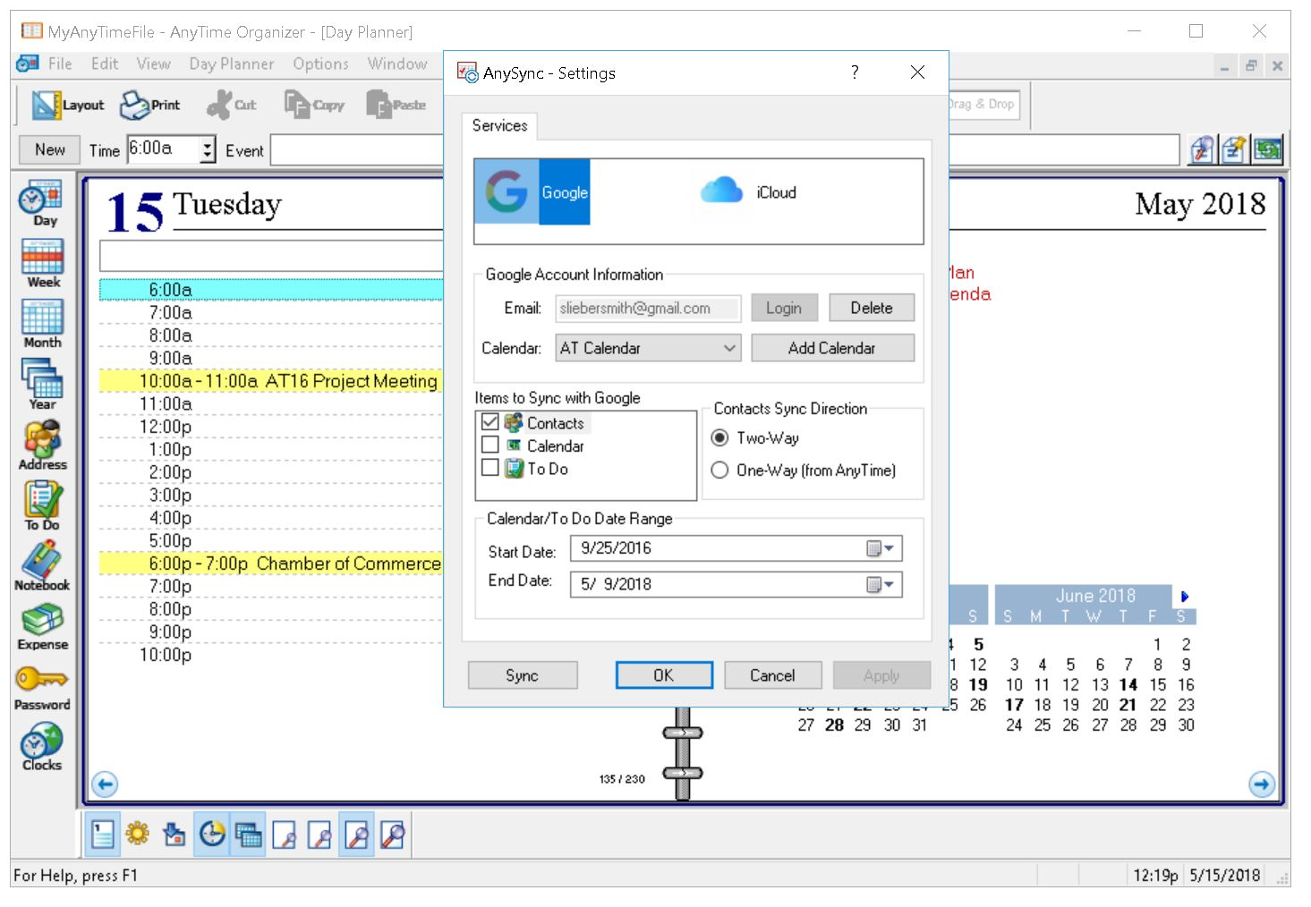 anytime organizer premier version