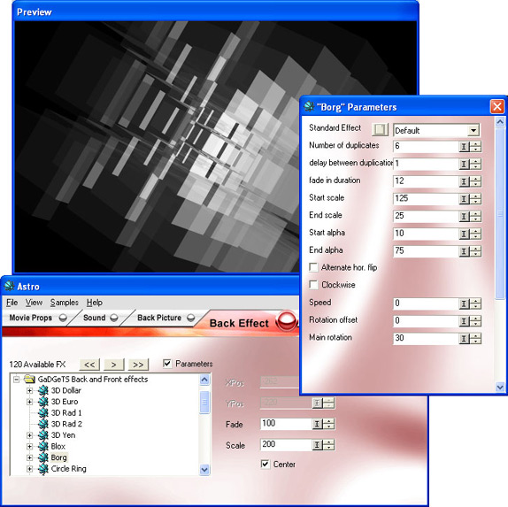flash text effects plugin