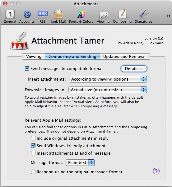 apple mail download all attachments