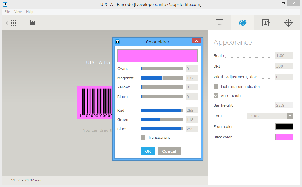 Free barcode design software for mac