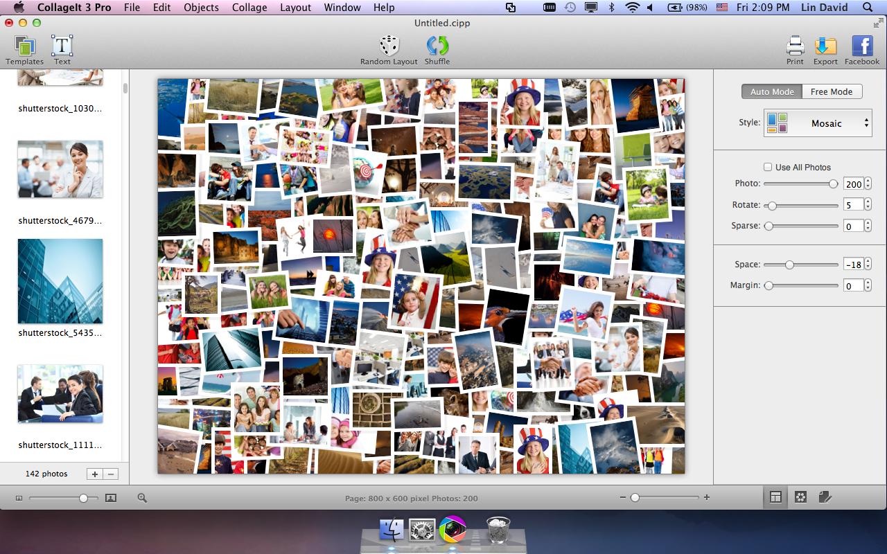 collage of photos on mac