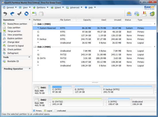 EaseUS Partition Master Professional 12.5 trial License code