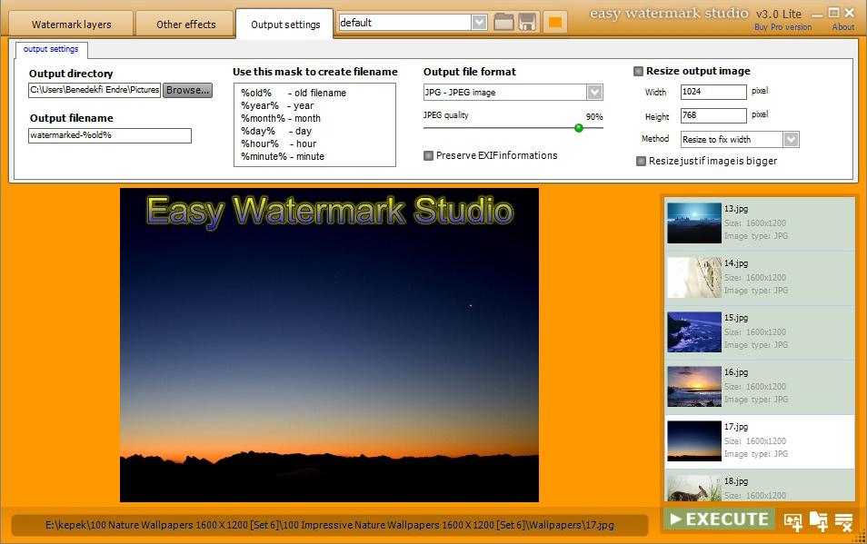 Easy Watermark Studio PRO V.3.4 Photo Manipulation Software 50