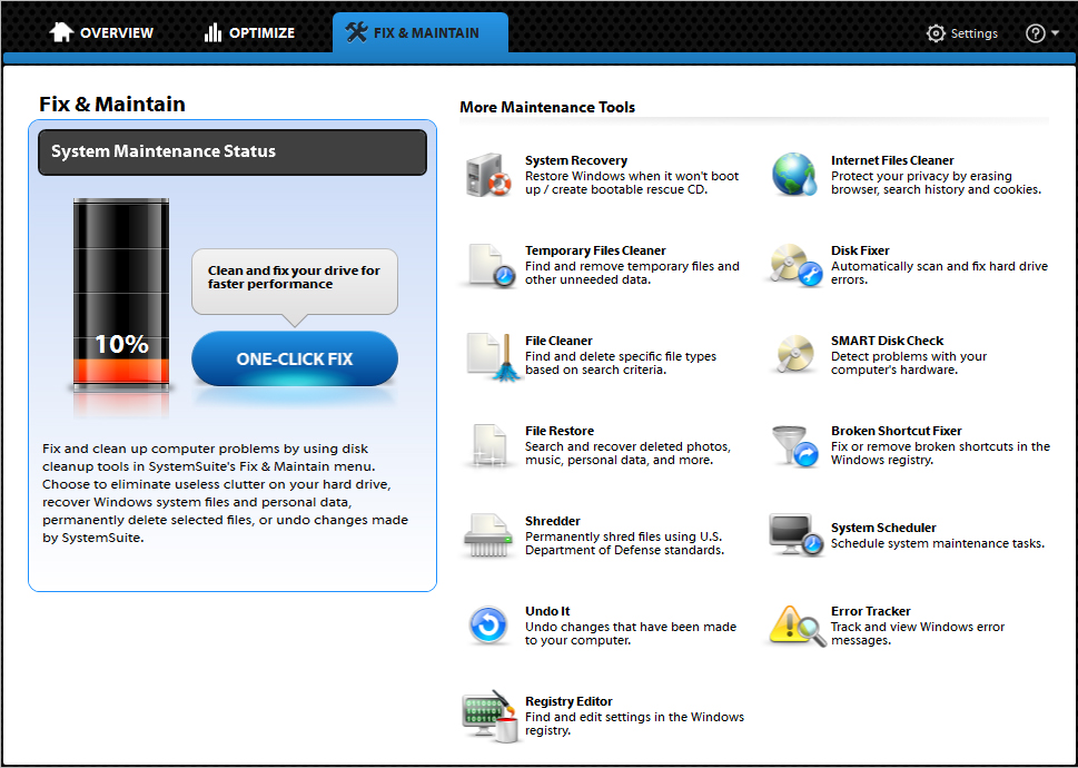 fix it utilities 8
