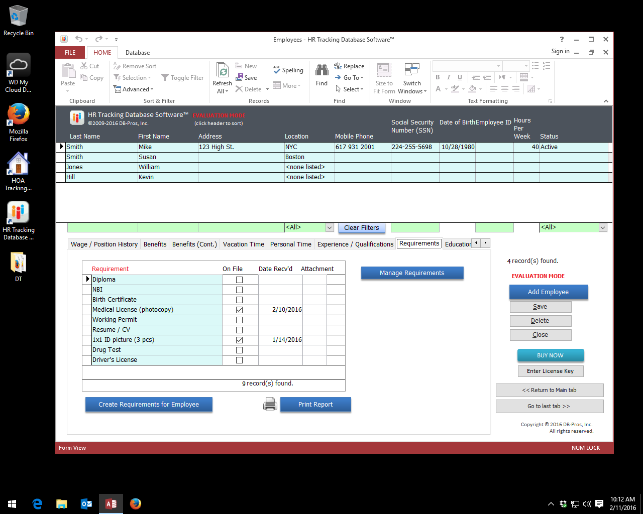 hr tracker