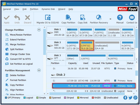 minitool partition wizard professional 9.1