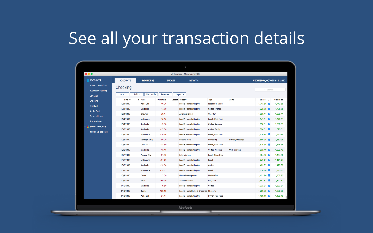 checking account software for windows 10