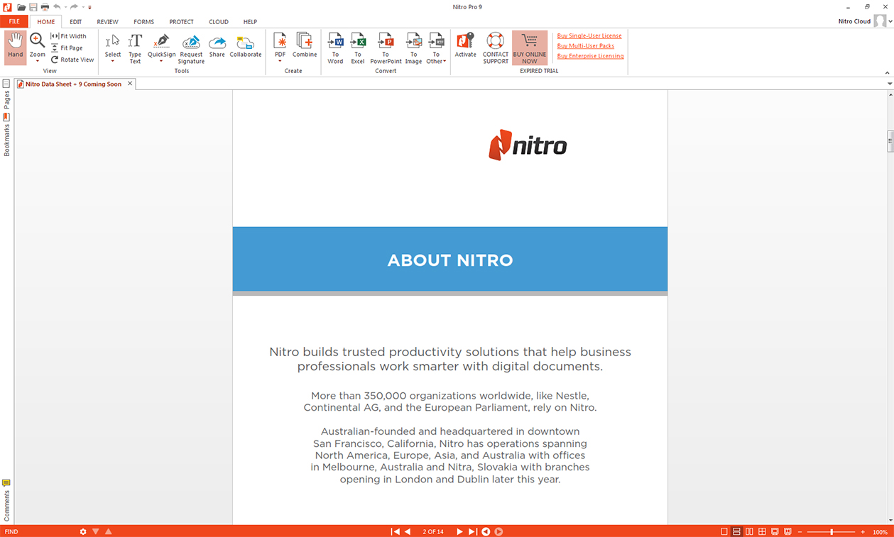 Nitro PDF Professional 14.5.0.11 instal the new version for ios