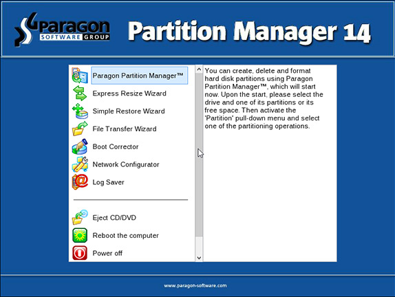 paragon partition manager free download