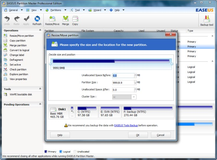 instaling IM-Magic Partition Resizer Pro 6.8 / WinPE