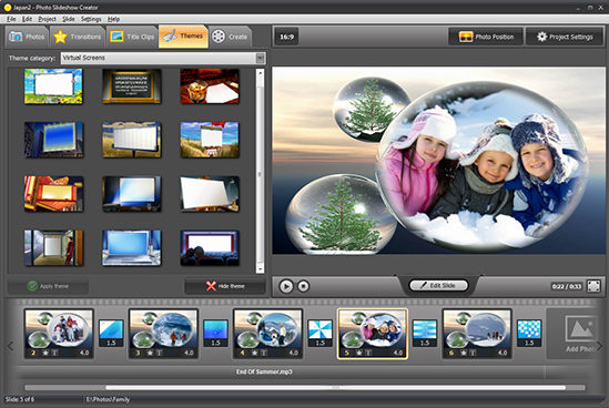 free download photo video slideshow software