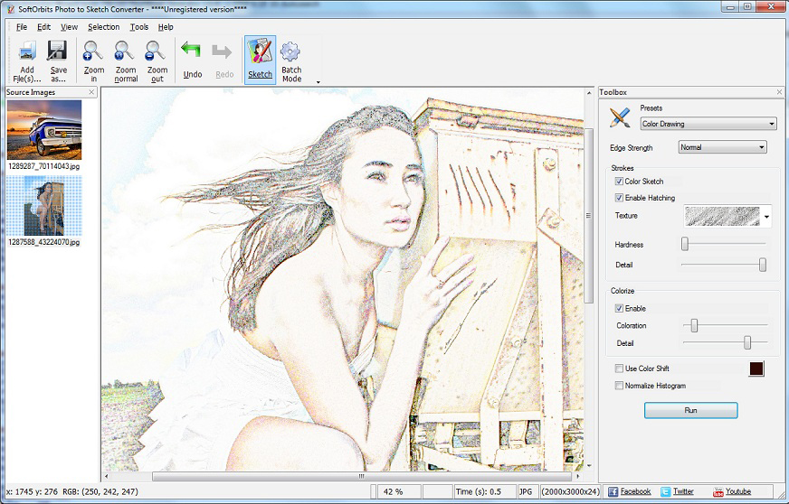 Sketch Drawer Photo Editing Software 40 off for PC