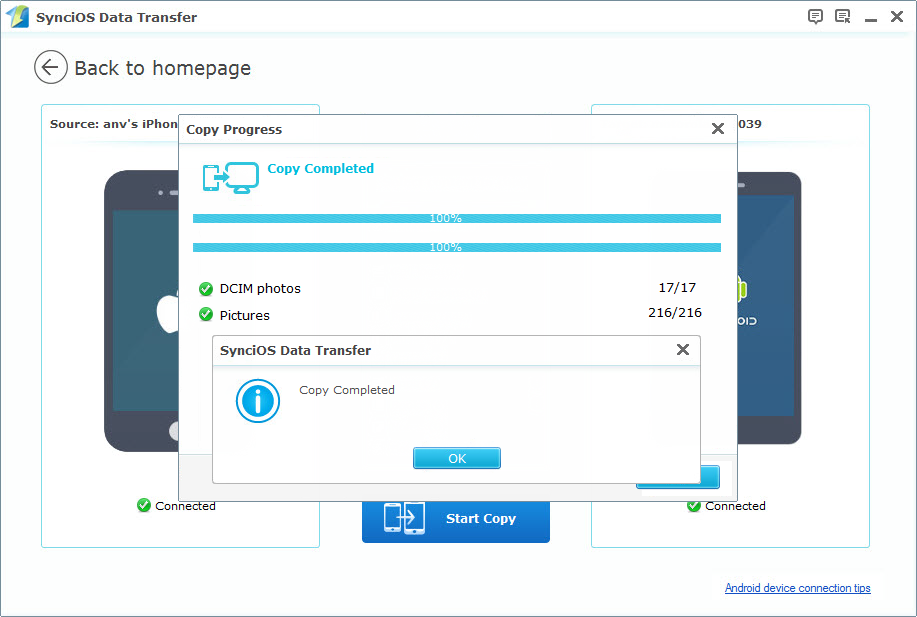 syncios data transfer app