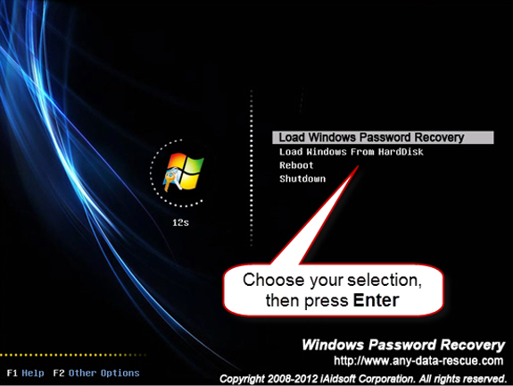 password recovery for windows