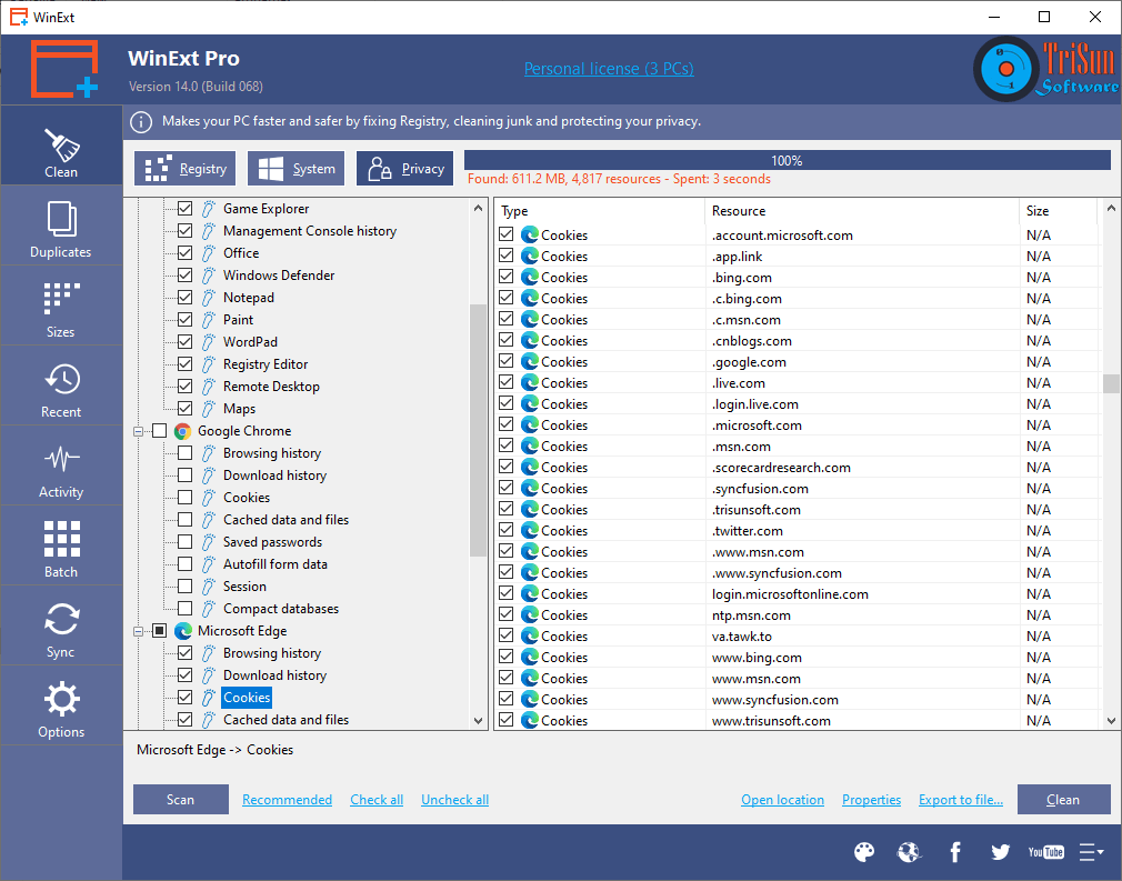 WinExt Pro Screenshot