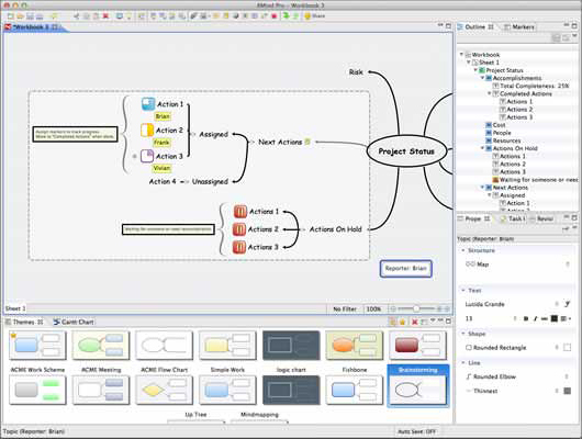 mac os x mind mapping software